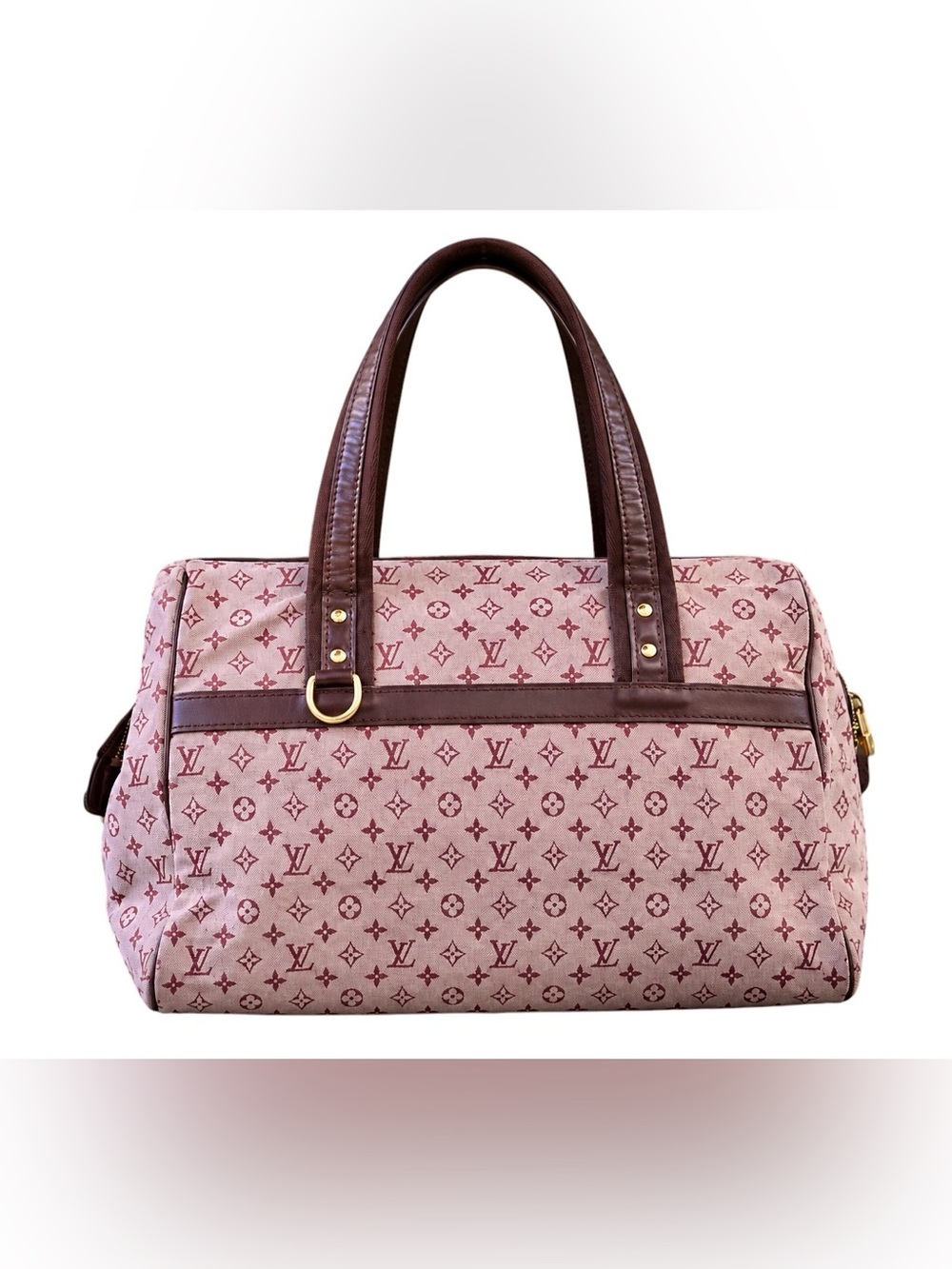 Louis Vuitton LV Monogram Logo Josephine GM PINK Lin Shoulder Bag Purse - Picture 7 of 14